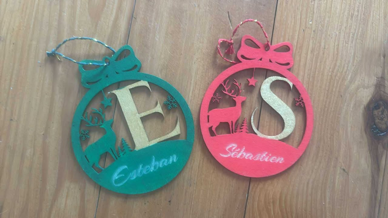 Boule de Noël prénom