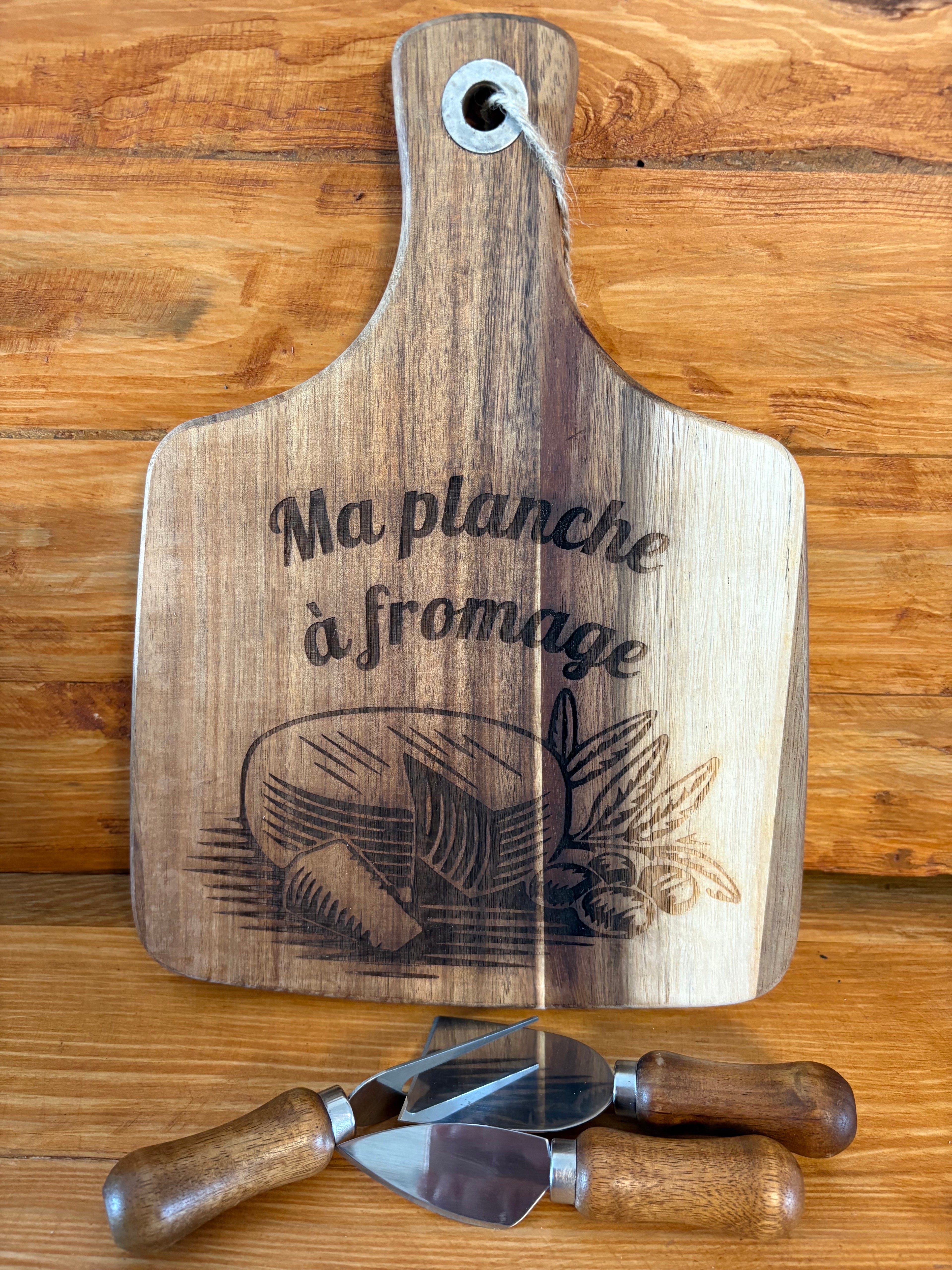 Planche à fromage 3 accessoires