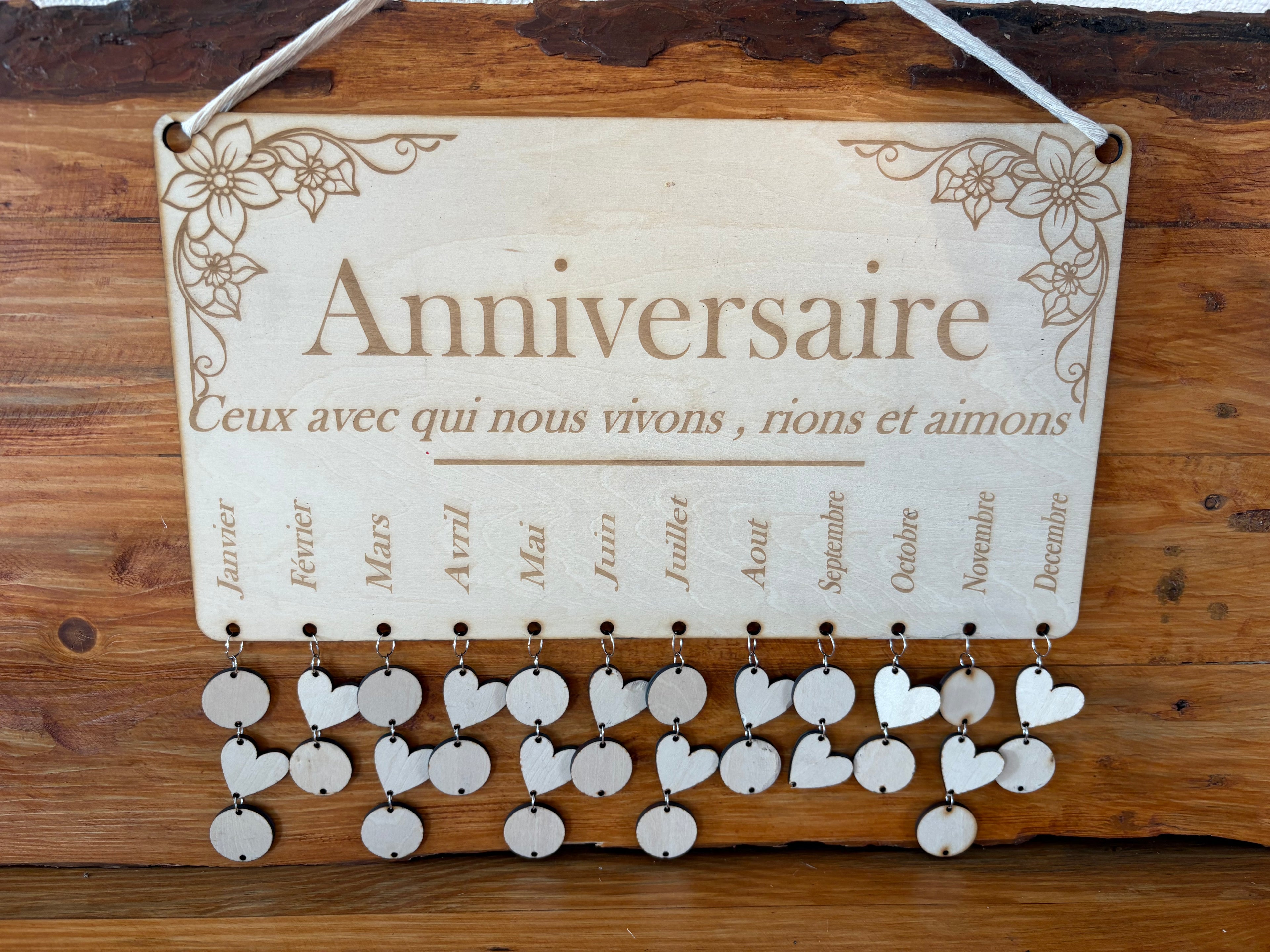 Calendrier Anniversaires