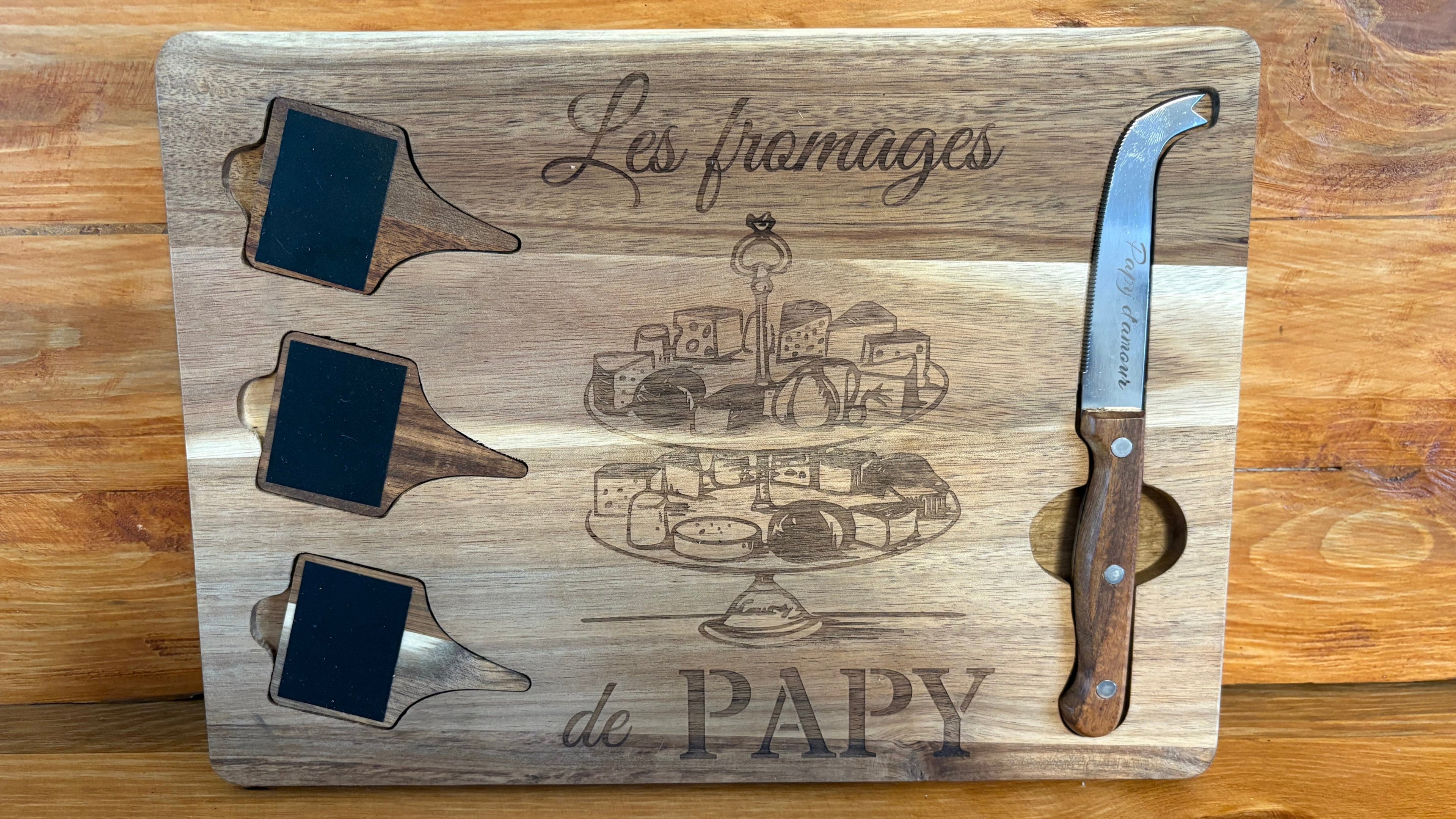 Planche à Fromage 4 accessoires